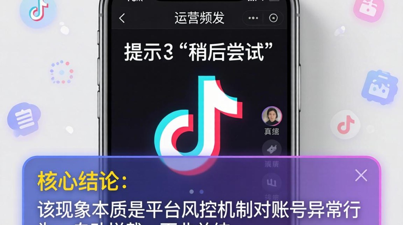 TikTok 怎么解决稍后尝试