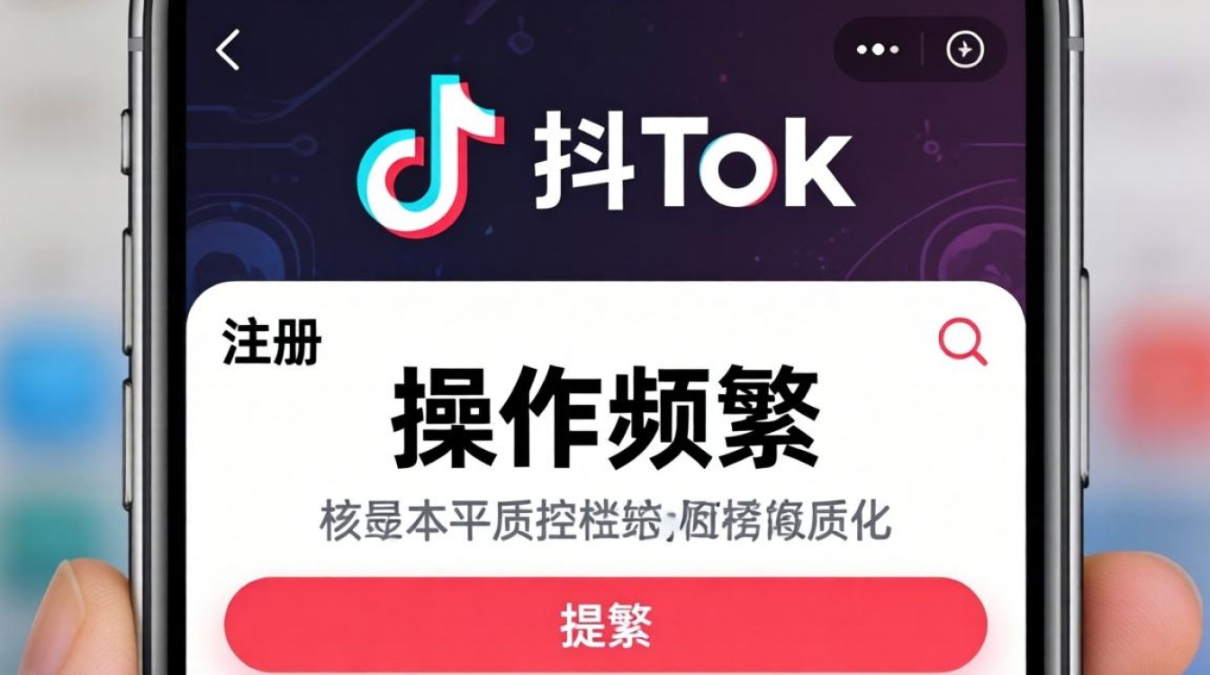 TikTok 注册提示操作频繁怎么办