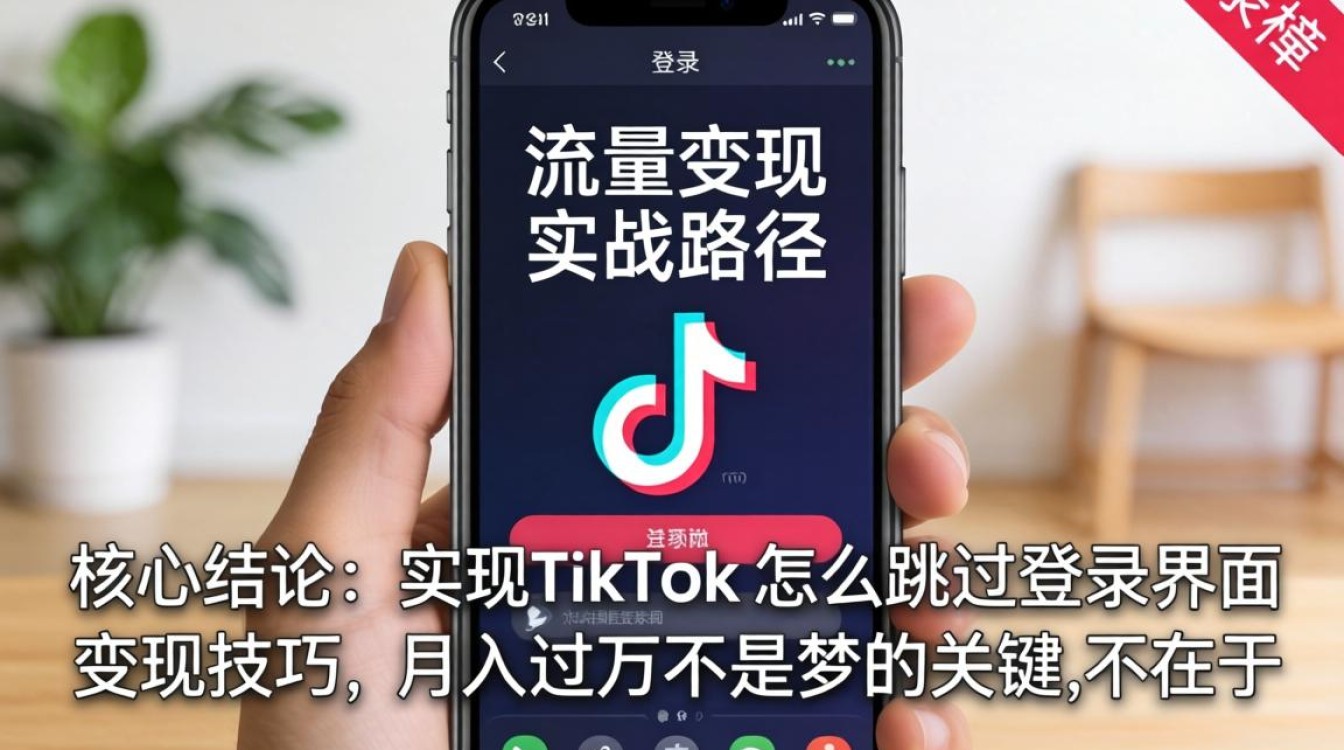 TikTok 怎么跳过登录界面变现