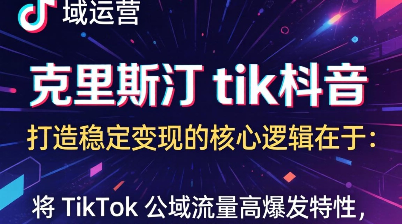 私域运营克里斯汀 TikTok 打造稳定变现