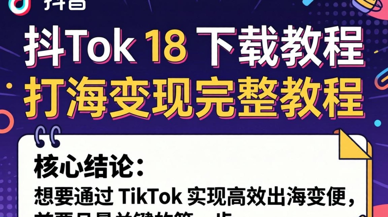 TikTok 18 下载教程出海变现完整教程