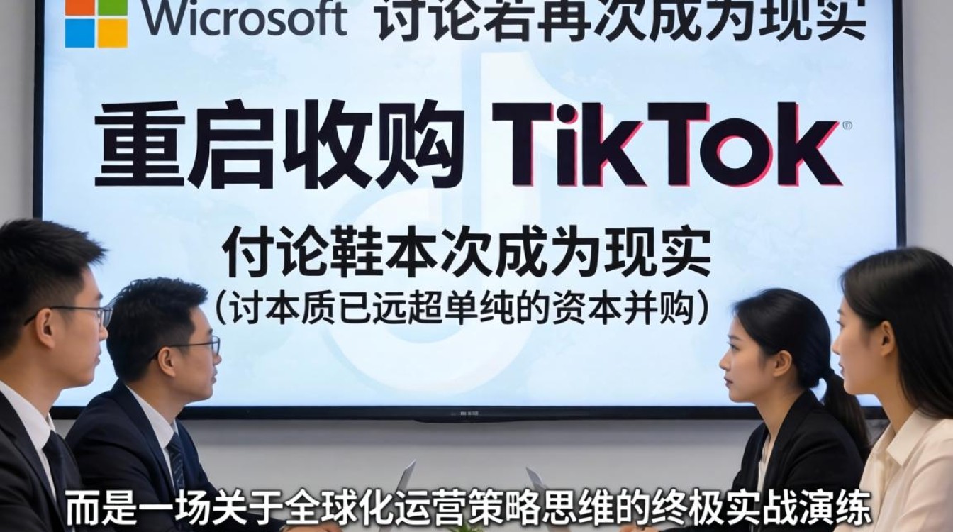 微软收购TikTok可能性及全球化运营策略