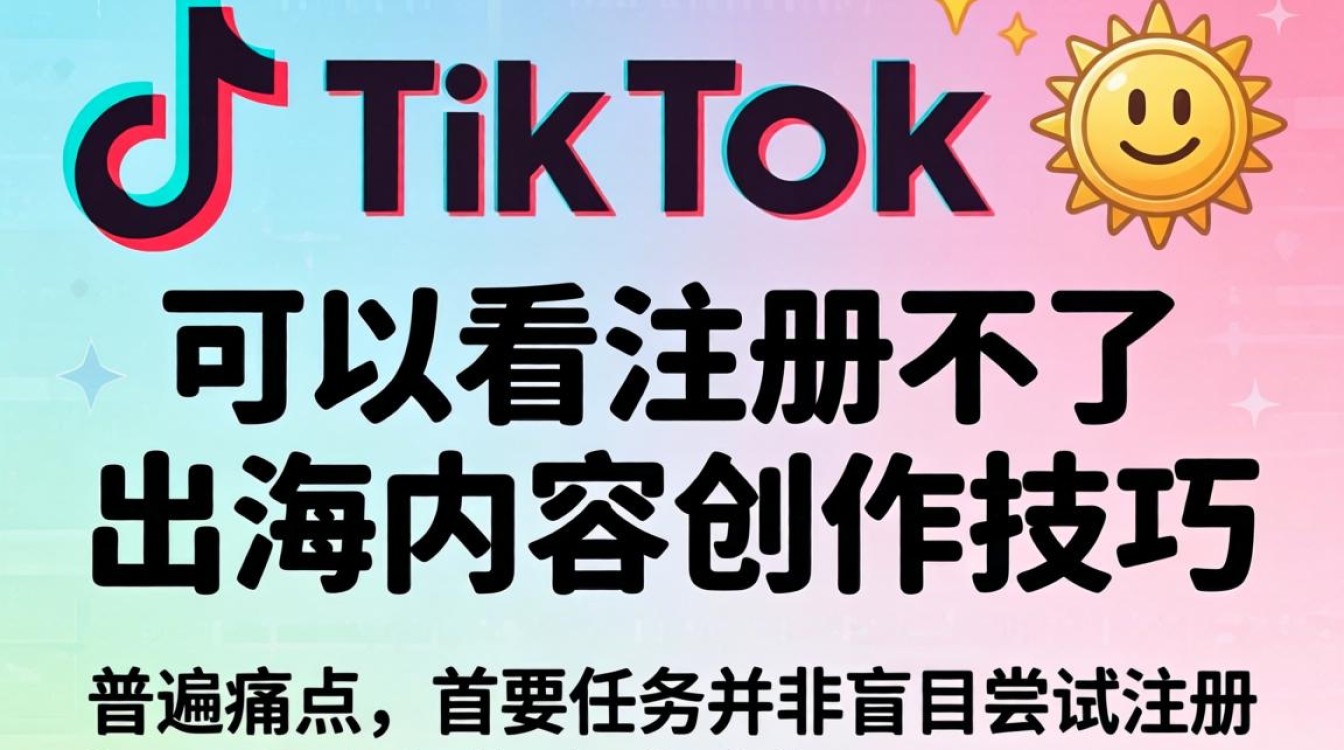 出海内容创作技巧与账号注册失败解决方法