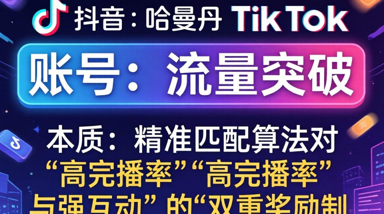 抖音哈曼丹tiktok账号怎么突破流量池