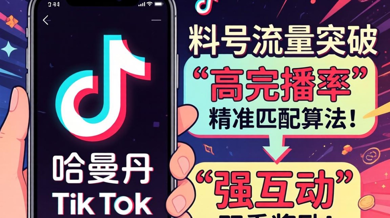 抖音哈曼丹tiktok账号怎么突破流量池