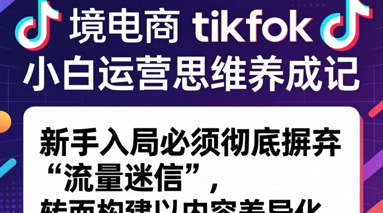 抖音跨境电商TikTok小白运营思维养成记