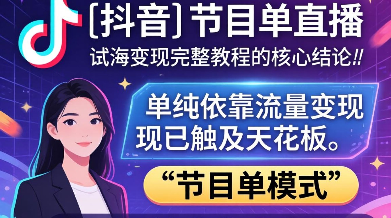 TikTok 节目单直播出海变现完整教程怎么做