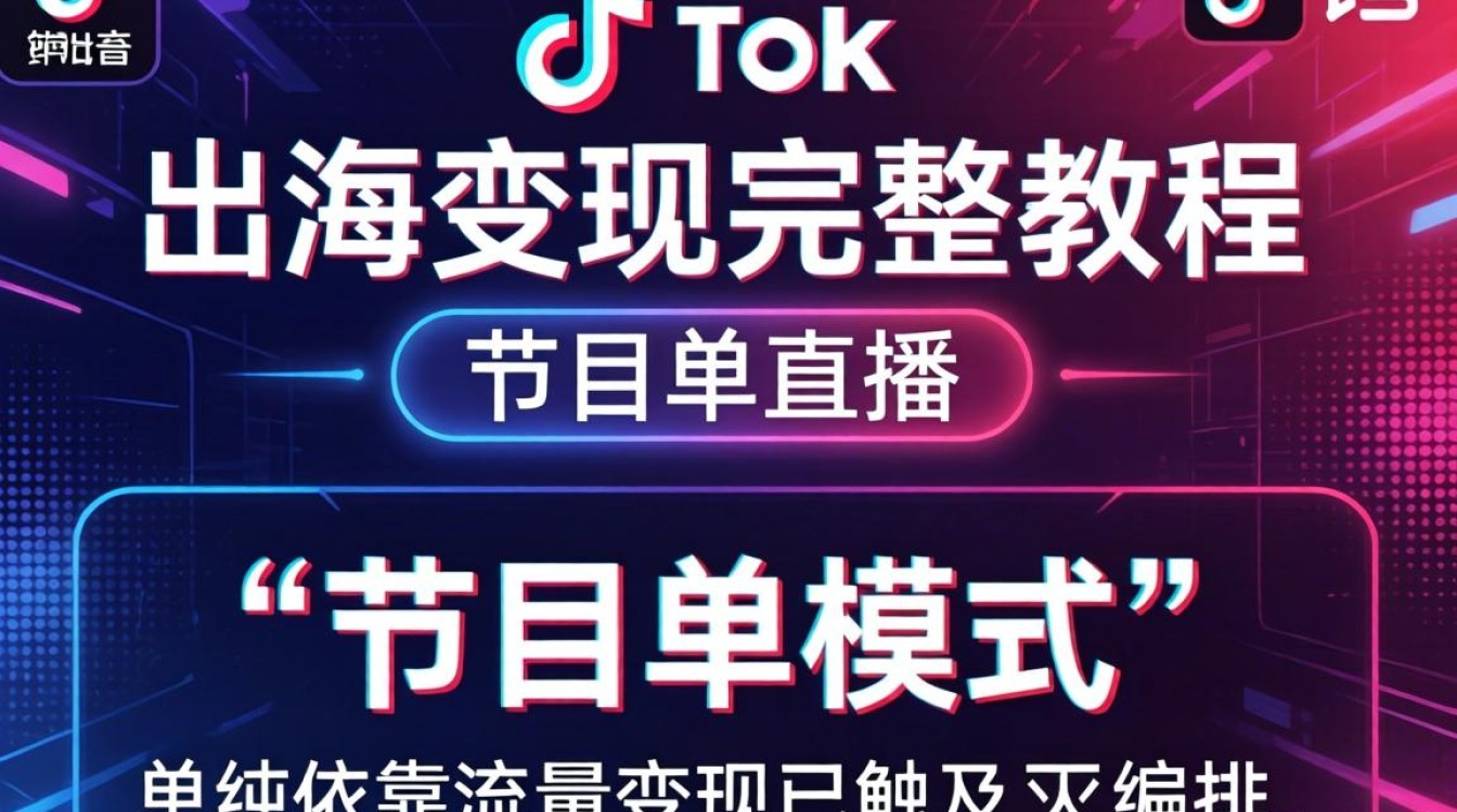 TikTok 节目单直播出海变现完整教程怎么做