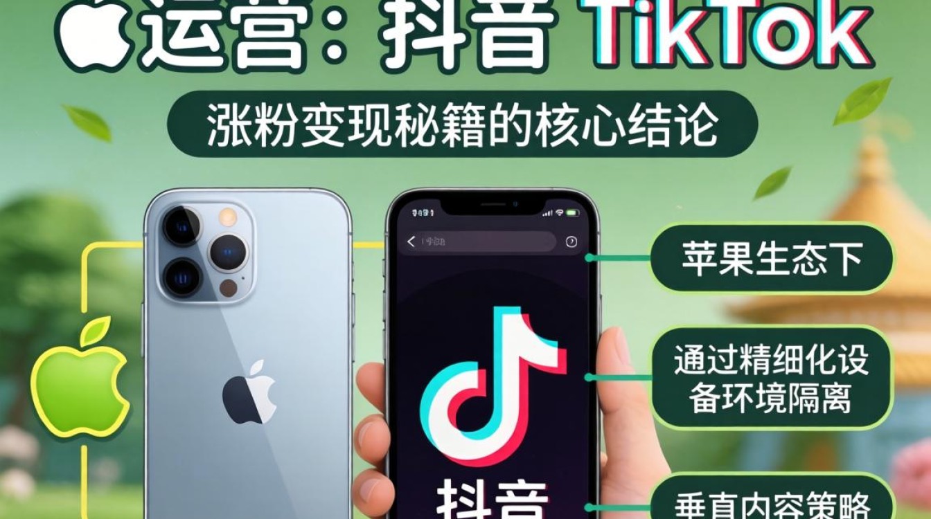 账号运营抖音 TikTok 手机苹果怎么涨粉变现秘籍