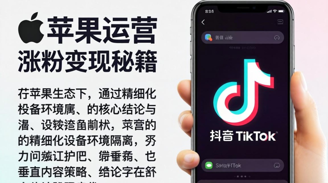 账号运营抖音 TikTok 手机苹果怎么涨粉变现秘籍