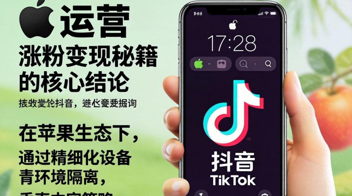 账号运营抖音 TikTok 手机苹果怎么涨粉变现秘籍