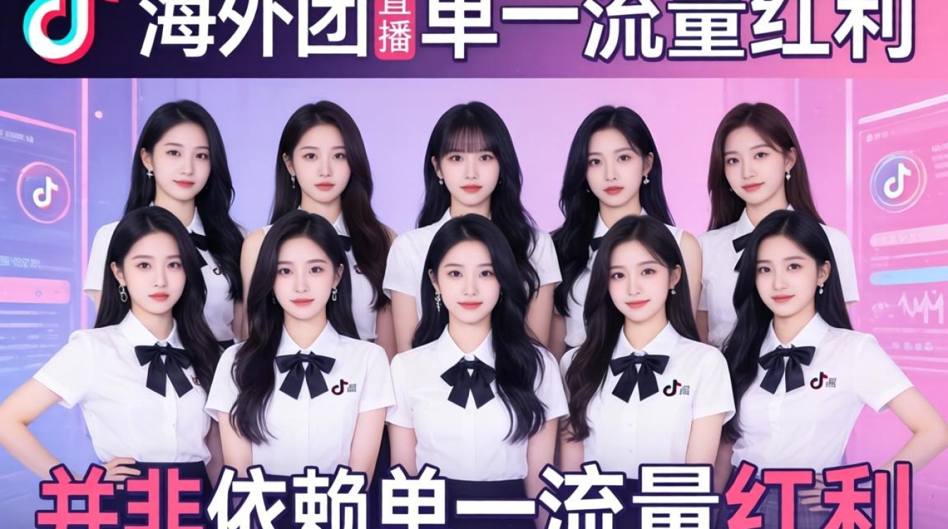 海外TikTok女团直播怎么涨粉变现
