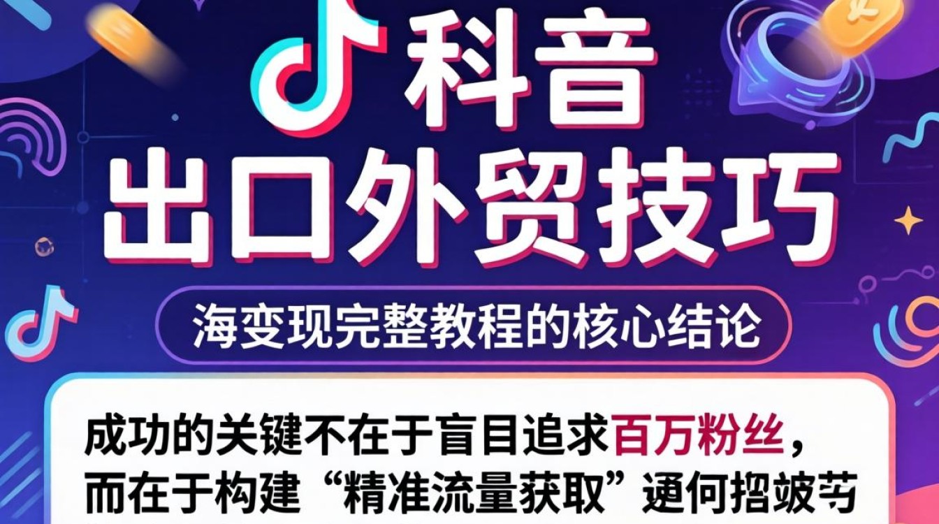TikTok 出口外贸技巧 出海变现完整教程