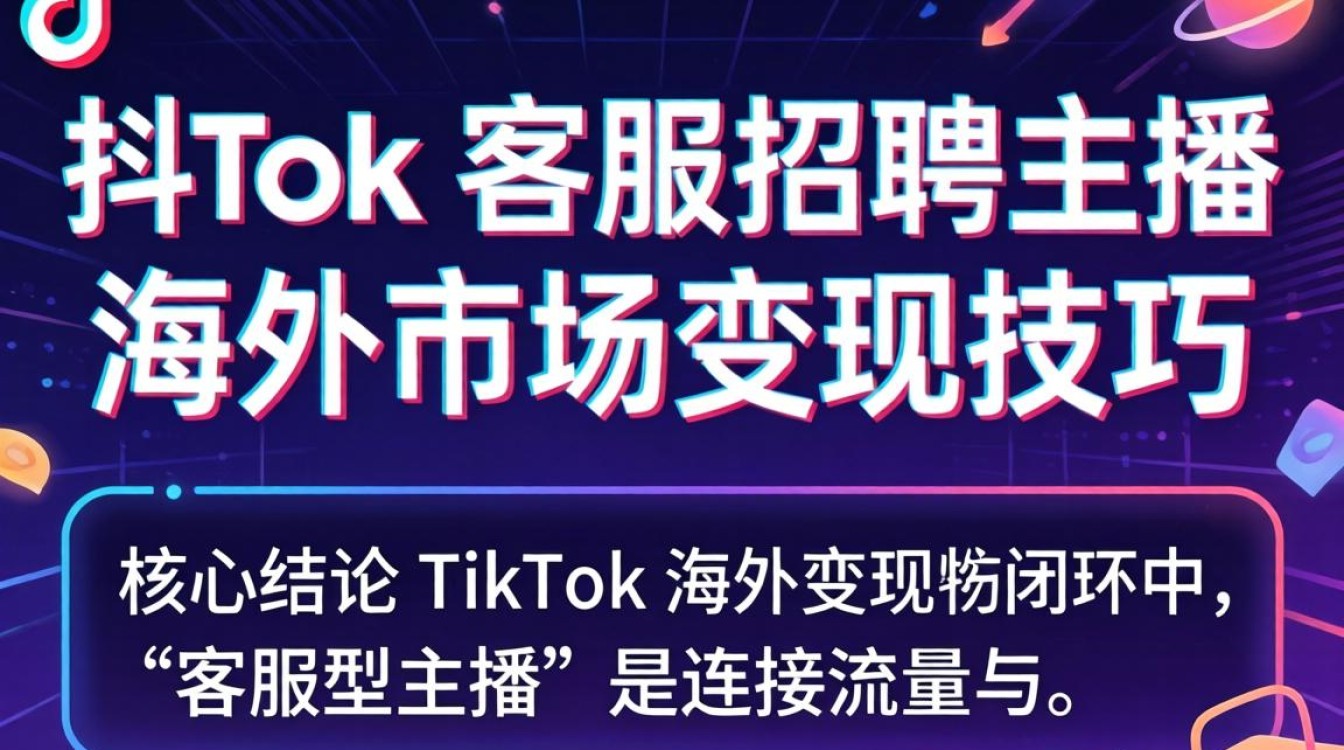 TikTok 客服招聘主播