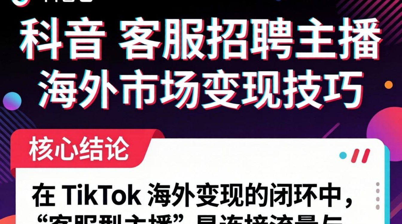 TikTok 客服招聘主播