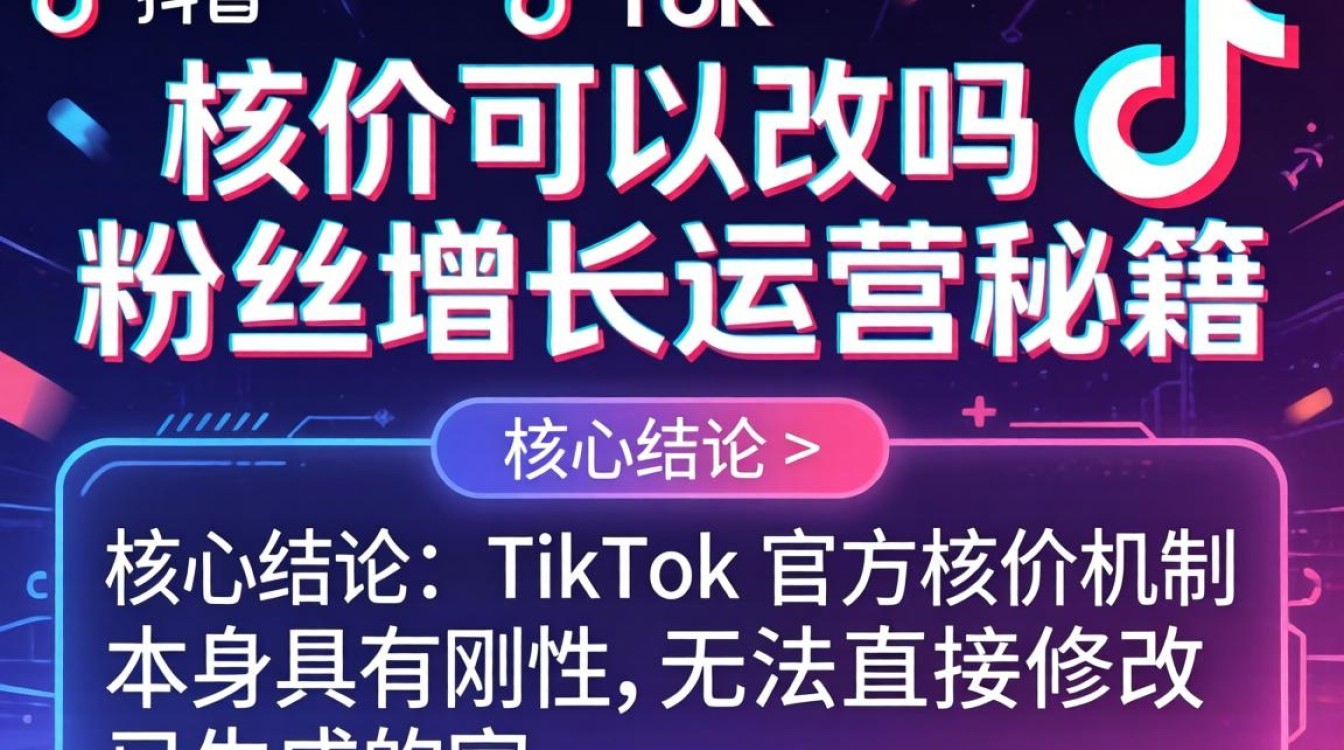 TikTok 核价可以改吗