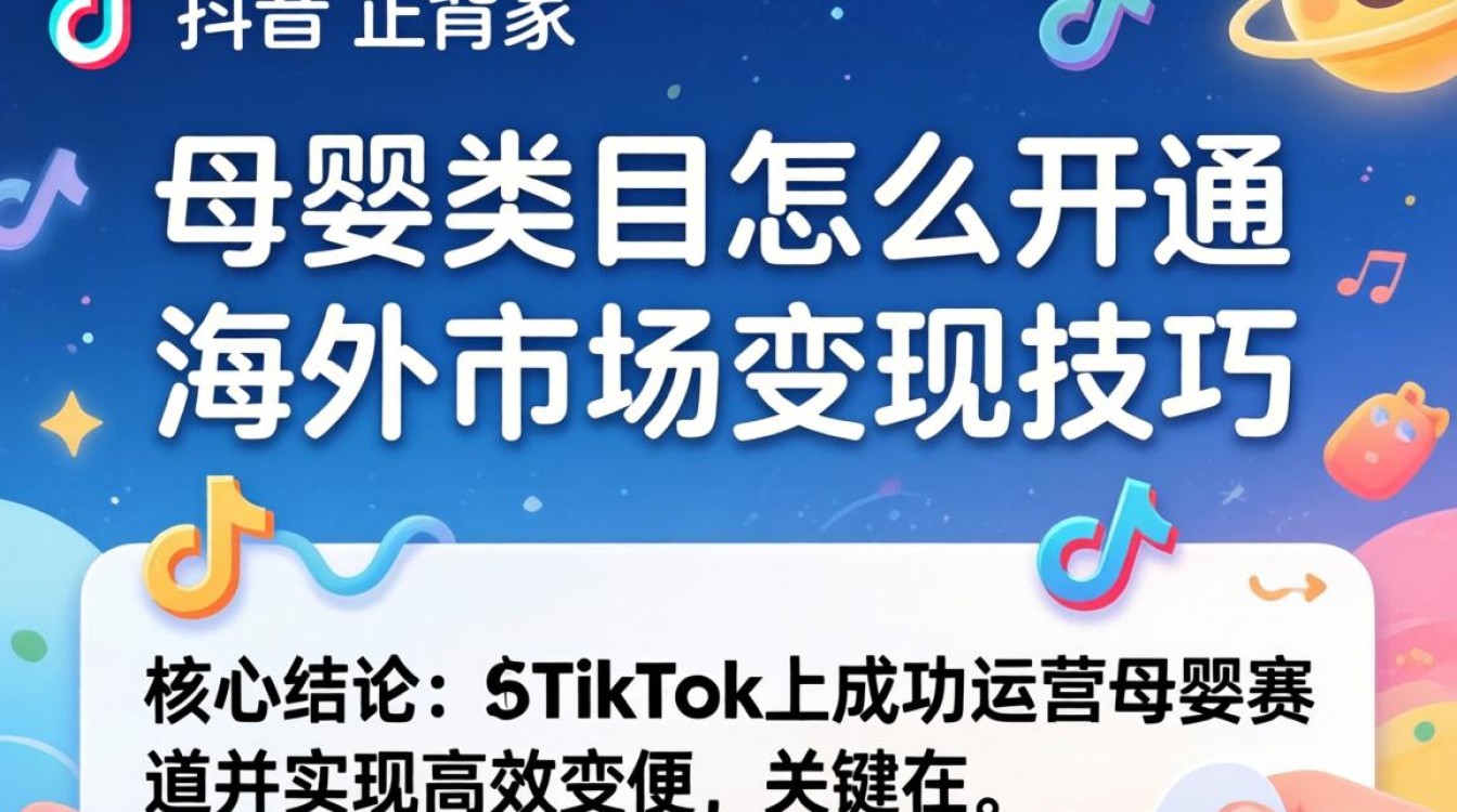TikTok 母婴类目怎么开通