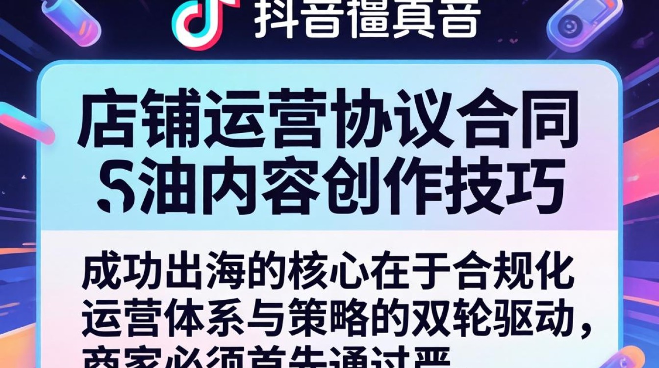 TikTok 店铺运营协议合同怎么签