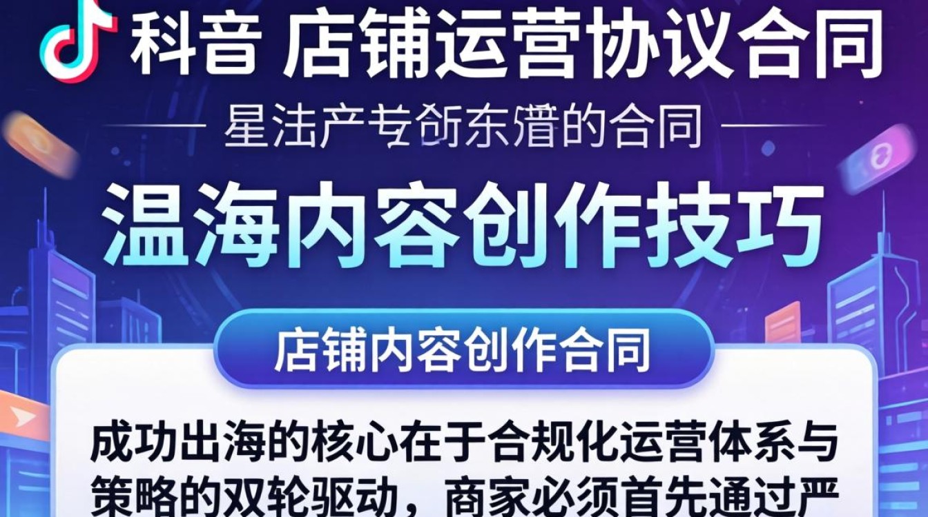 TikTok 店铺运营协议合同怎么签