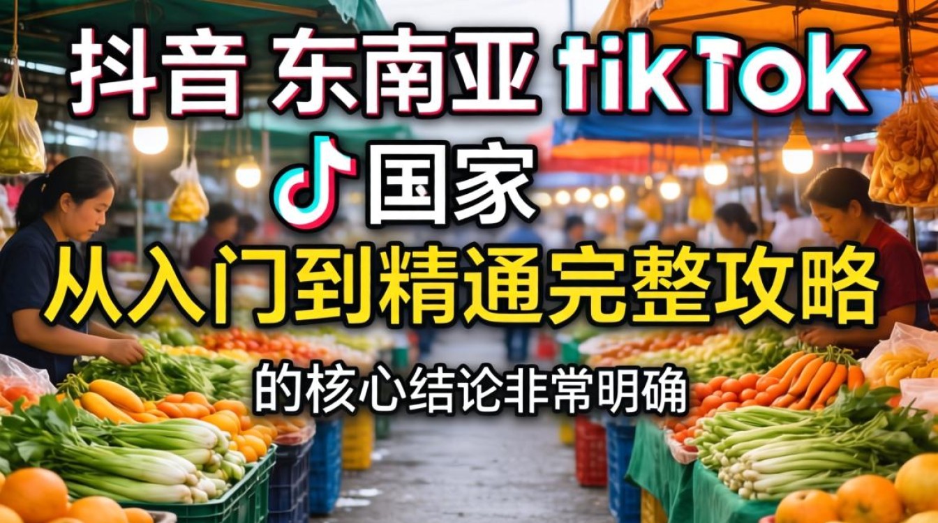 抖音东南亚TikTok国家从入门到精通完整攻略