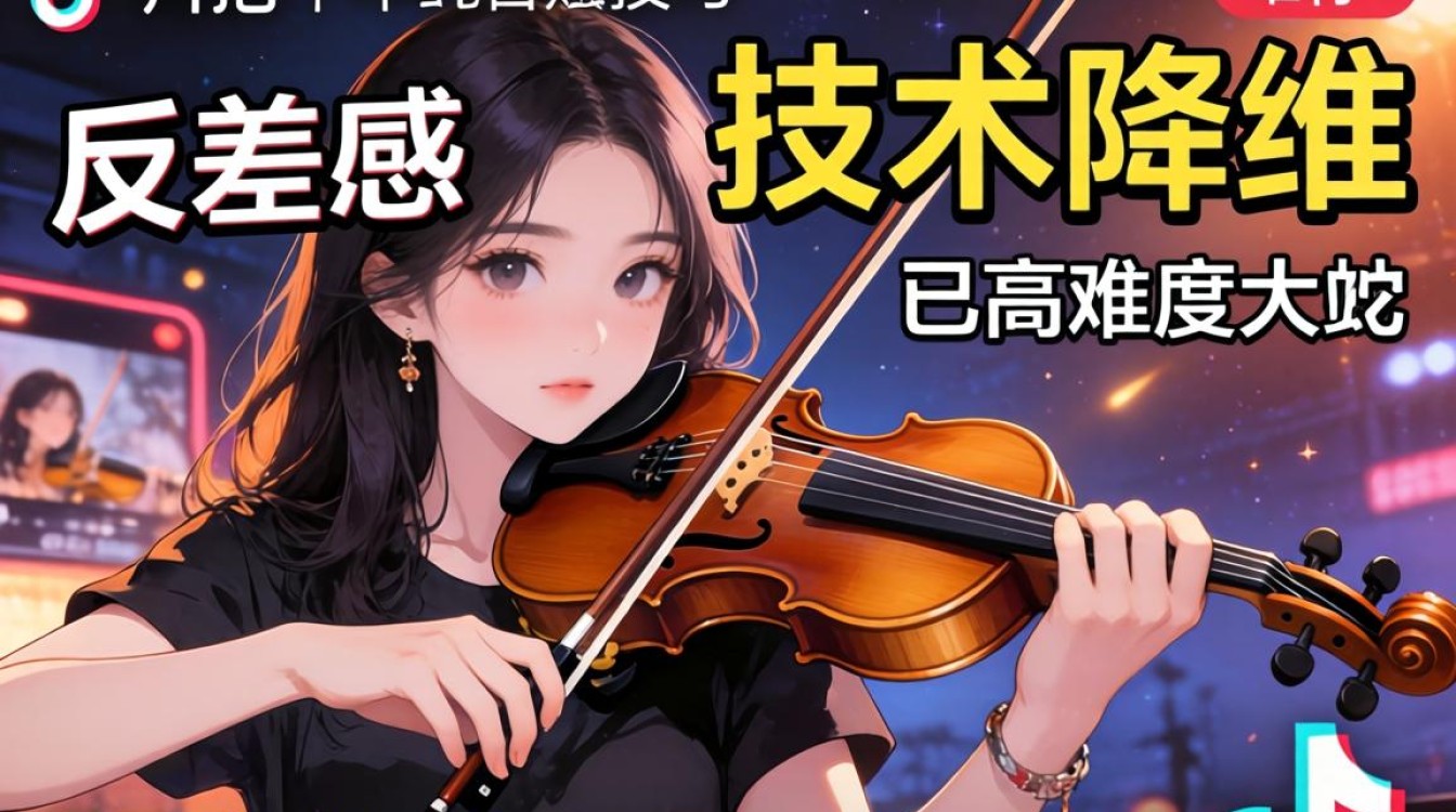 TikTok 小提琴合拍内容创作技巧,爆款频出,为什么我的视频没流量,TikTok 小提琴合拍怎么做 TikTok 小提琴合拍内容创作技巧
