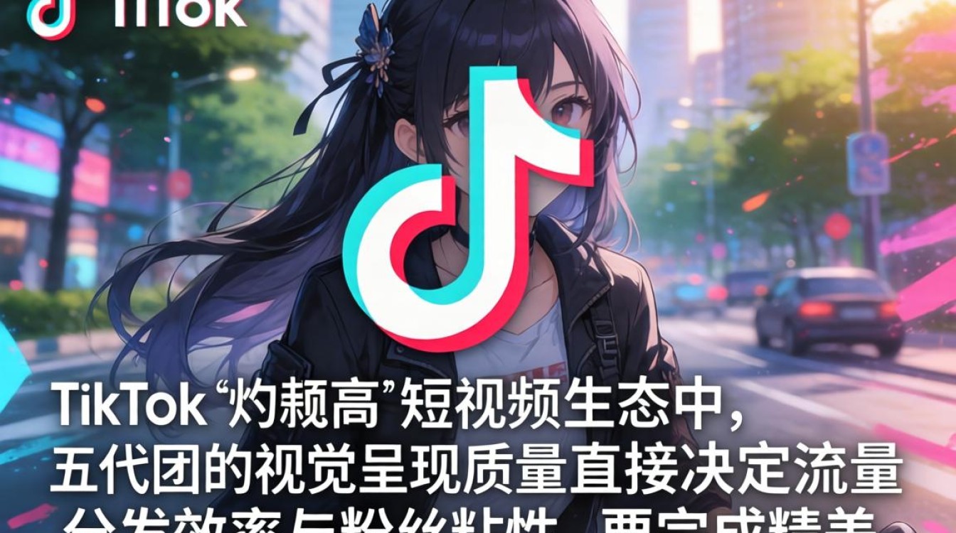 后期处理五代团 tiktok 完成精美作品