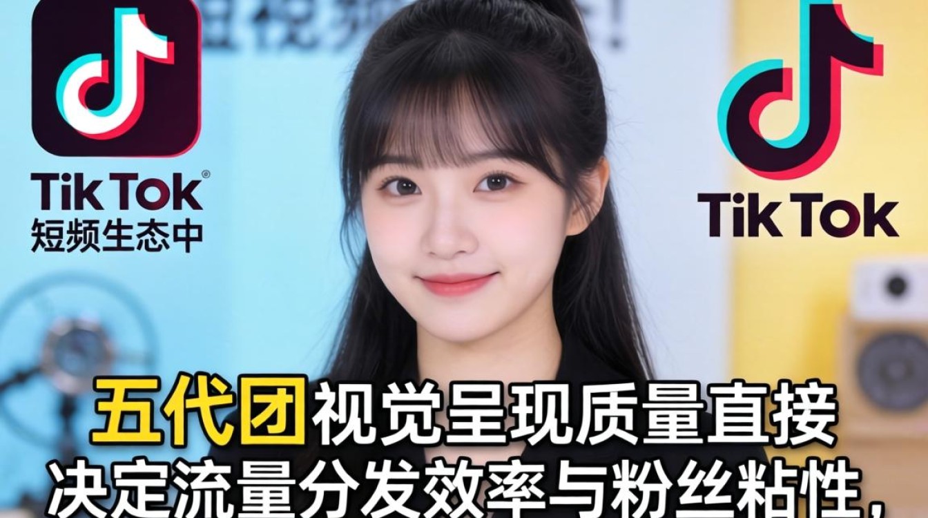 后期处理五代团 tiktok 完成精美作品