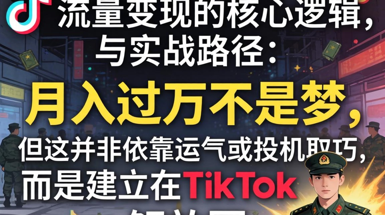 TikTok 解放军支援变现技巧,月入过万不是梦,TikTok 怎么赚钱,TikTok 变现技巧 TikTok 解放军支援变现技巧