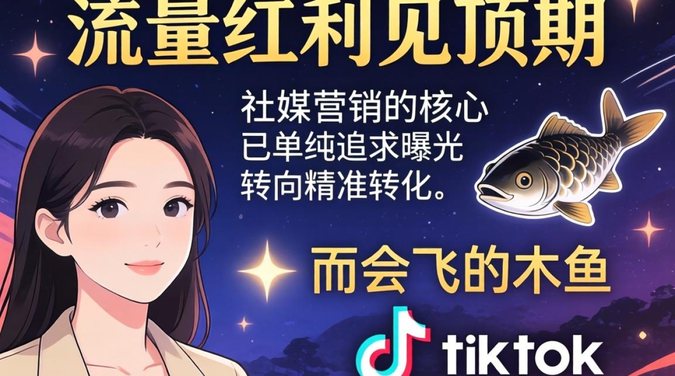 社媒营销会飞的木鱼tiktok引流变现技巧