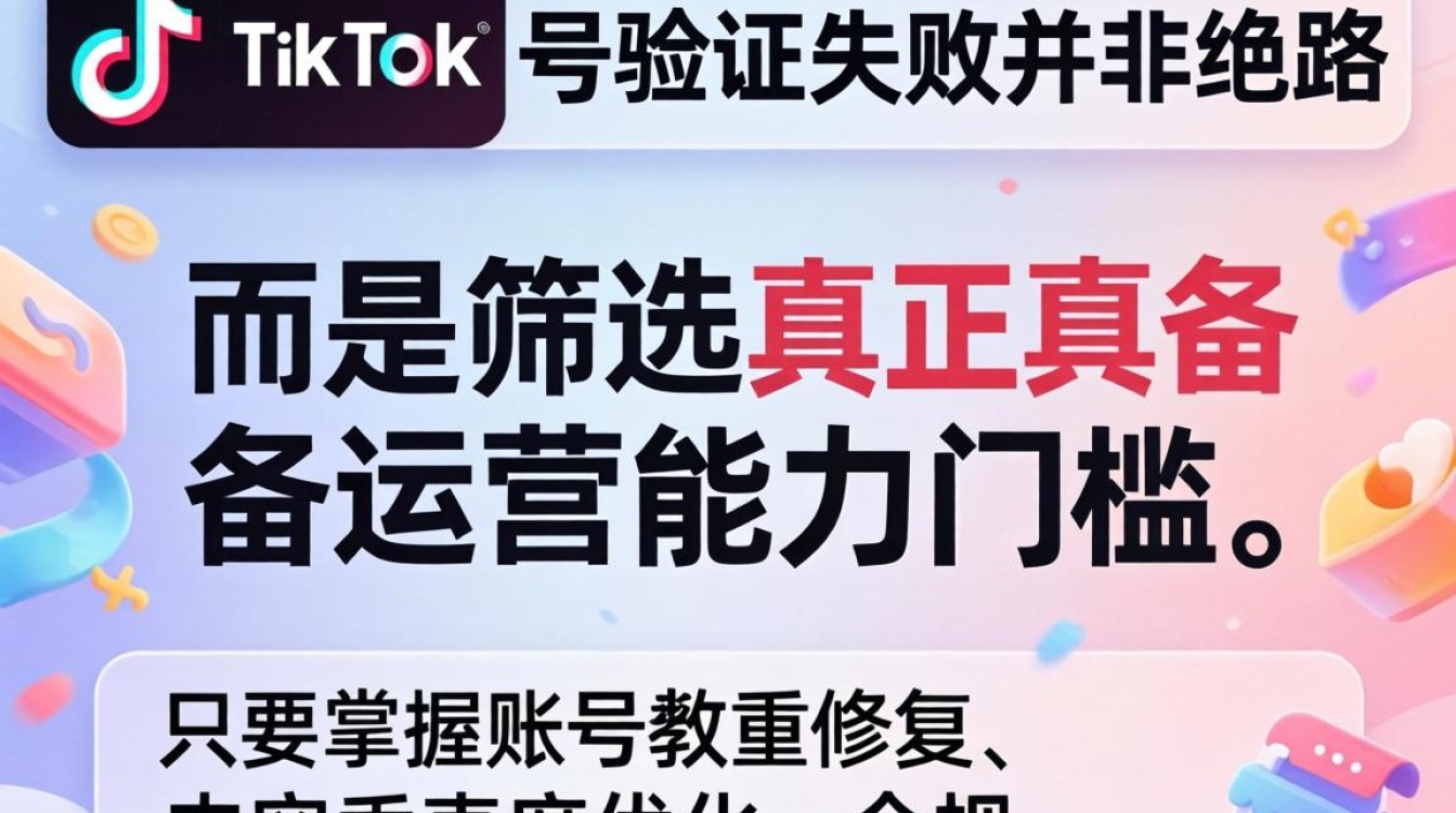 TikTok 账号验证失败原因及变现技巧