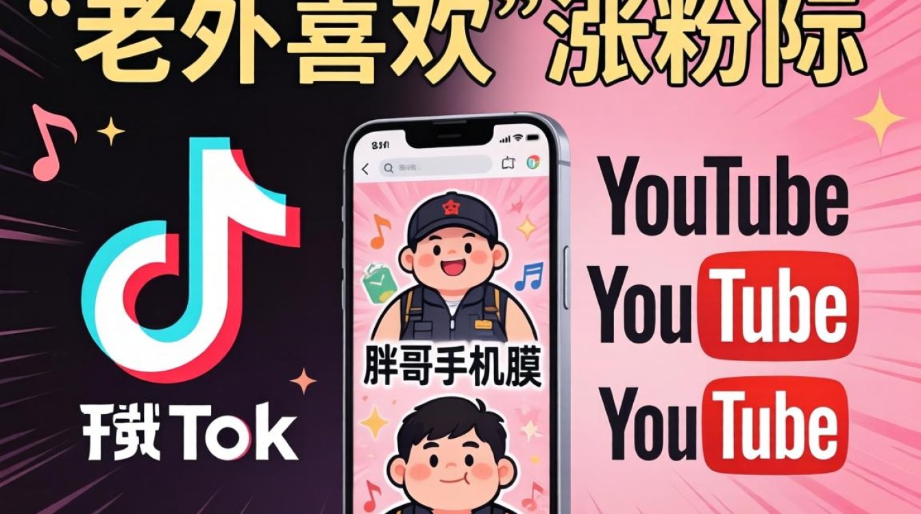 YouTube 胖哥手机膜 TikTok 涨粉技巧老外喜欢