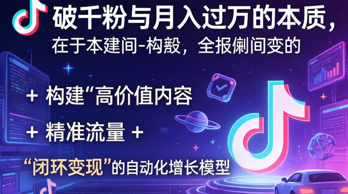 TikTok 轻松破千粉 变现技巧
