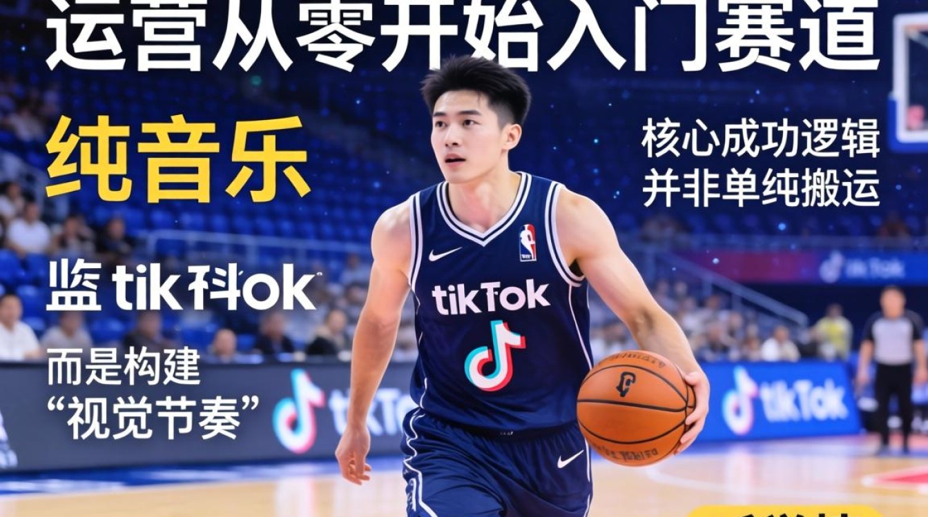 新媒体篮球 TikTok 纯音乐运营从零开始入门