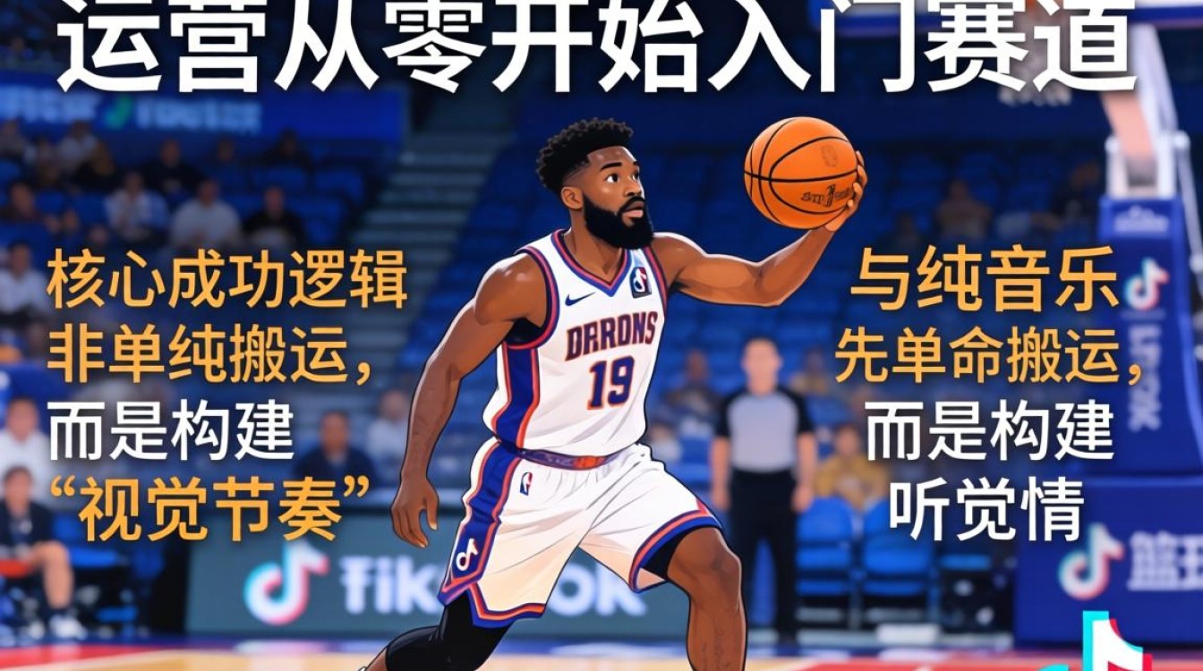 新媒体篮球 TikTok 纯音乐运营从零开始入门