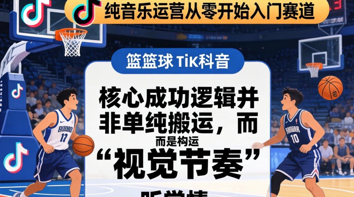 新媒体篮球 TikTok 纯音乐运营从零开始入门