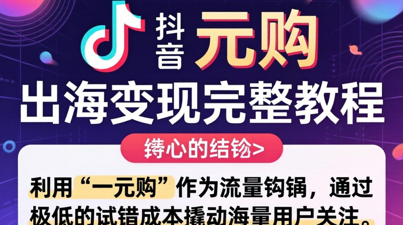 TikTok 一元购出海变现完整教程