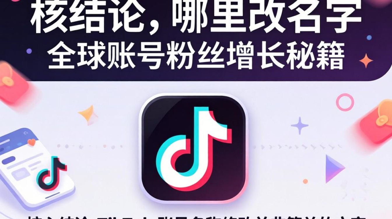 TikTok 哪里改名字?全球账号粉丝增长秘籍 TikTok 哪里改名字