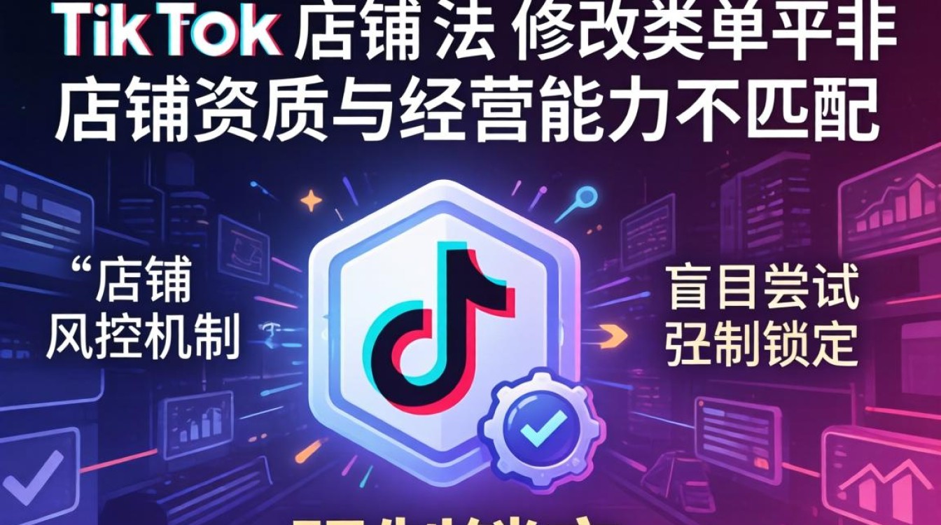 TikTok 店铺无法修改类目怎么办