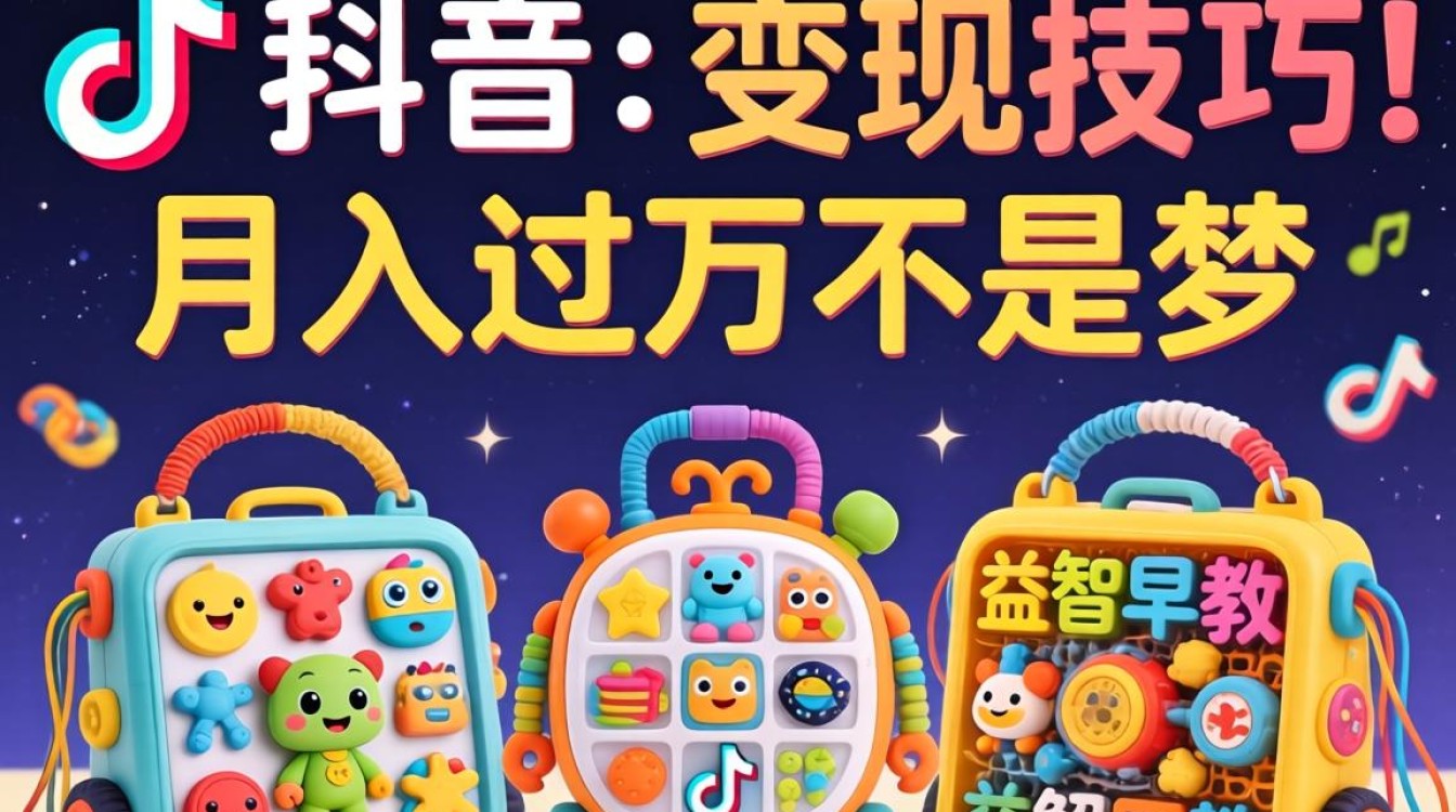 TikTok 玩具怎么变现月入过万