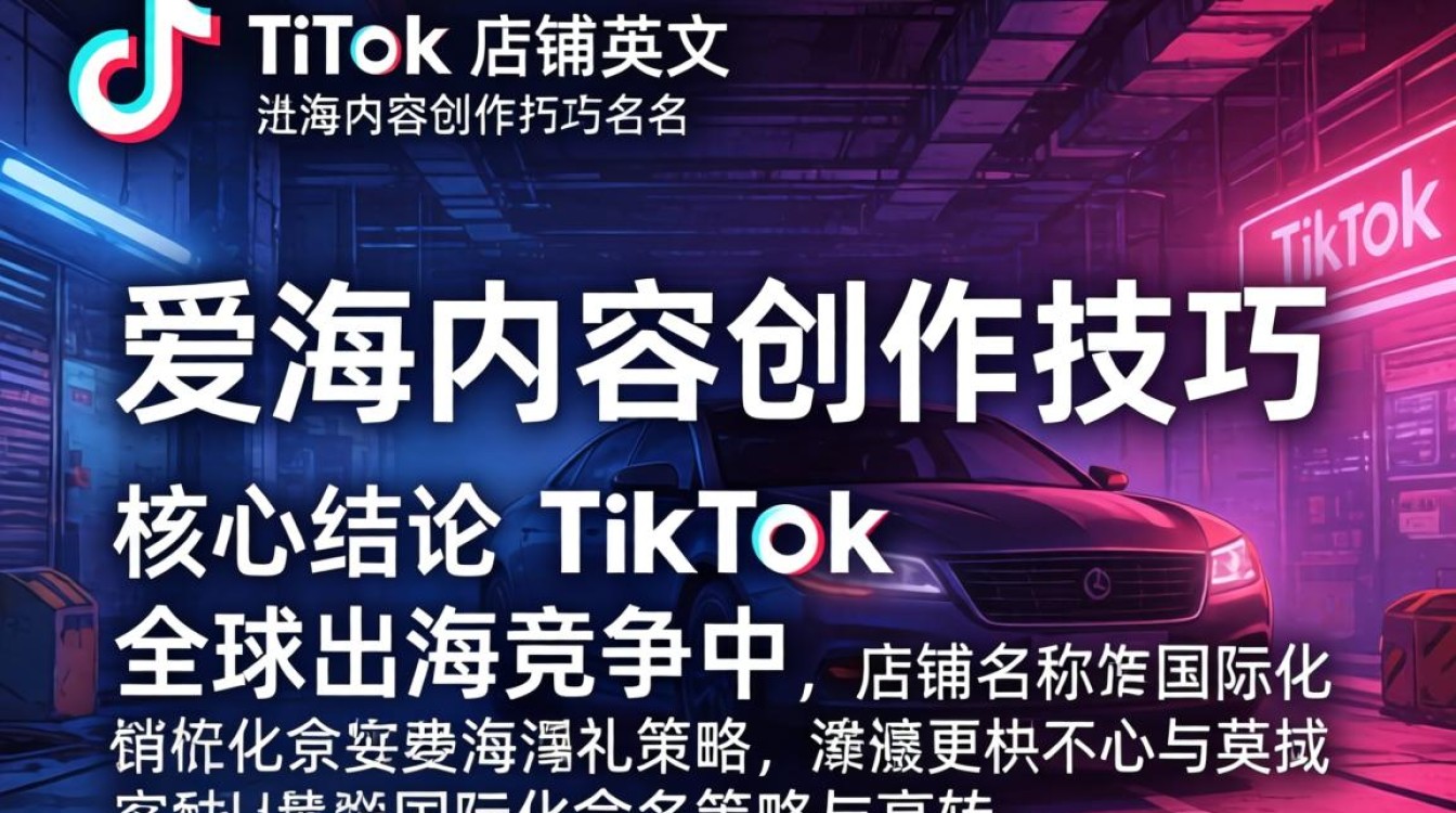 TikTok 店铺英文名怎么取流量大