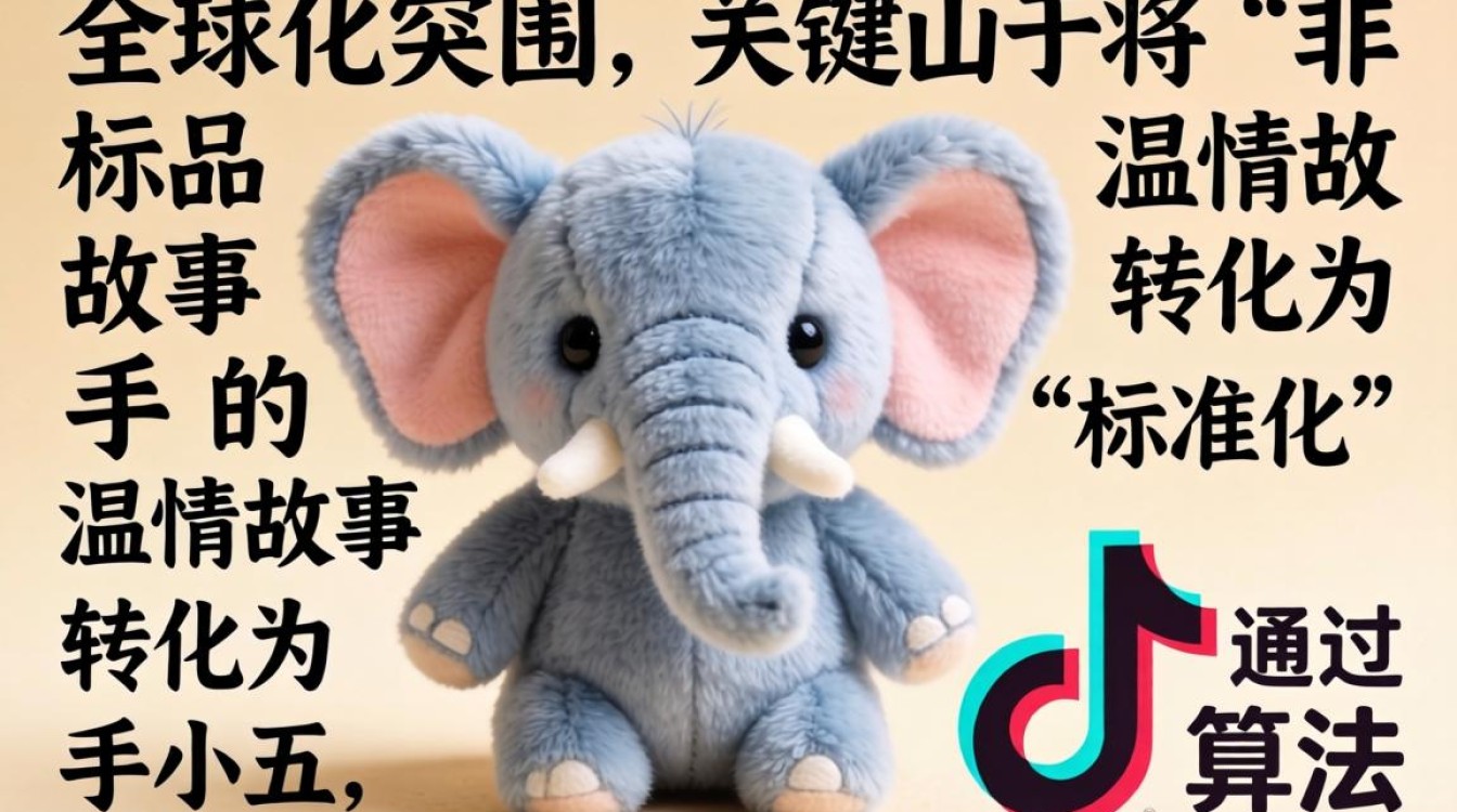 TikTok 手工自制毛绒小象 全球化运营策略思维
