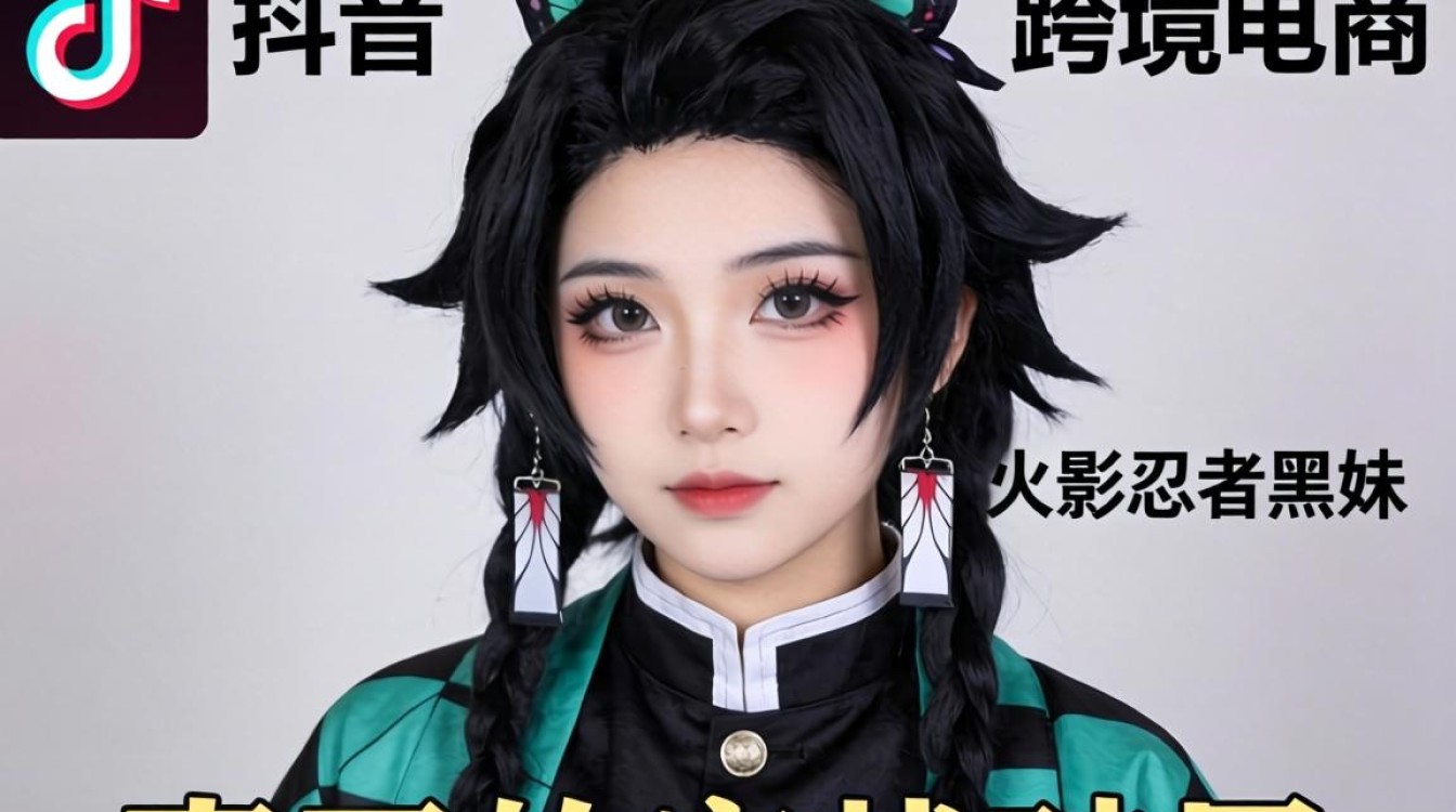 TikTok cos 火影黑妹 跨境电商实战攻略