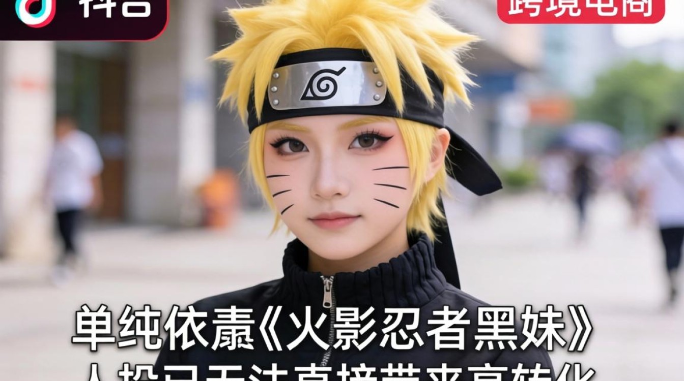 TikTok cos 火影黑妹 跨境电商实战攻略