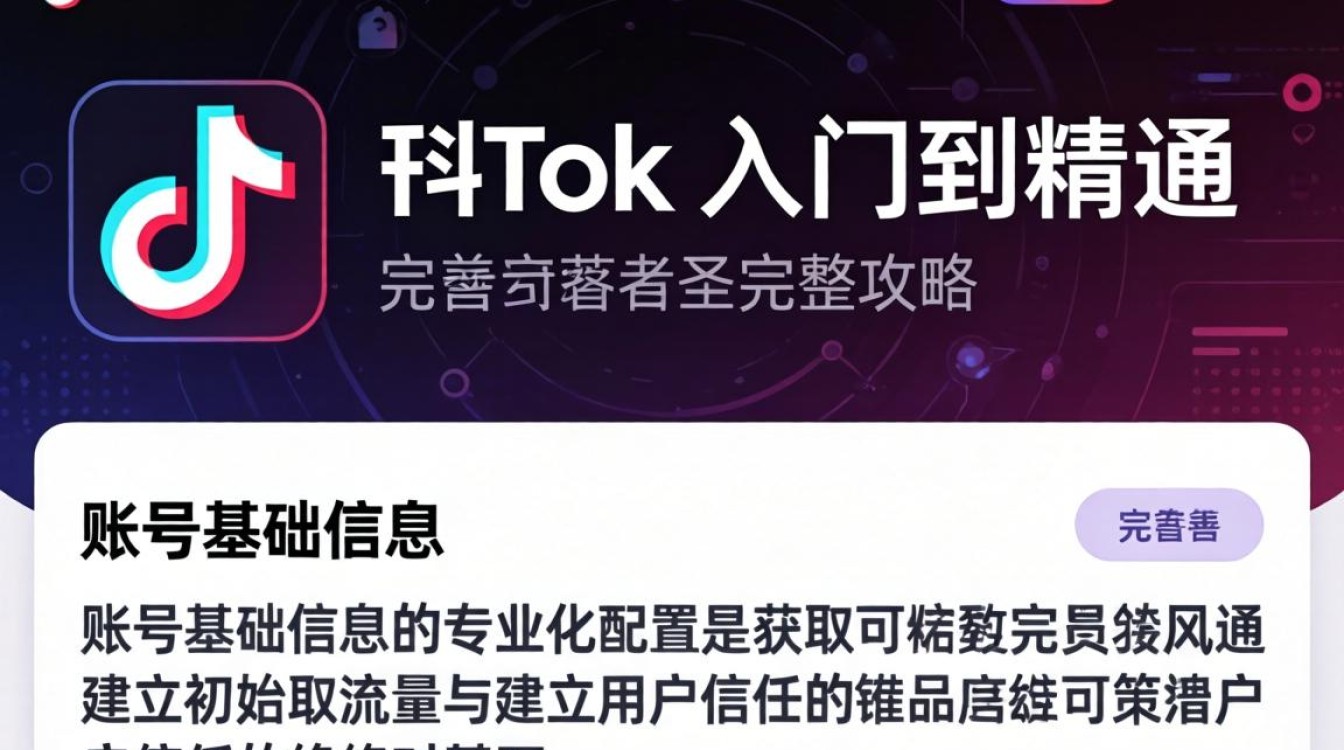 TikTok 账号信息如何完善