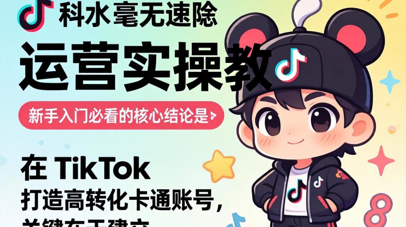 TikTok 毫无违和的卡通运营实操教程