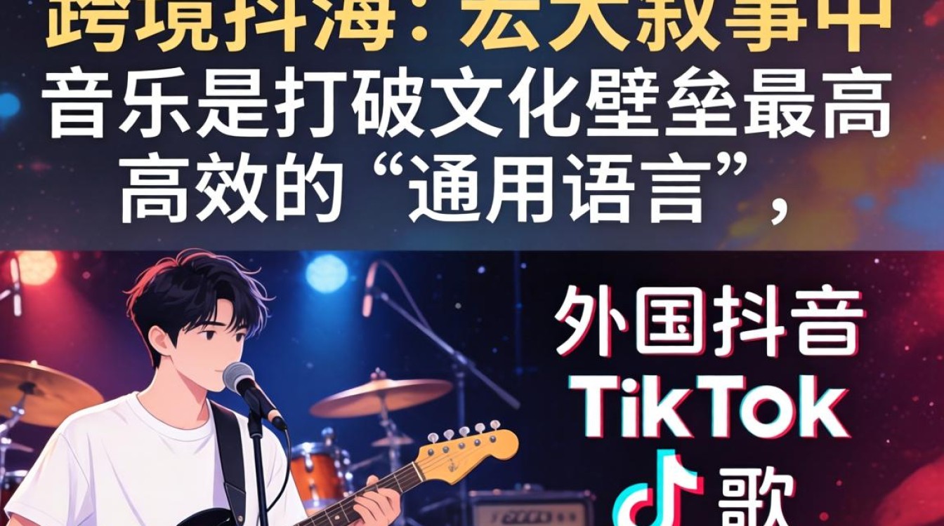 跨境出海外国抖音TikTok歌怎么火