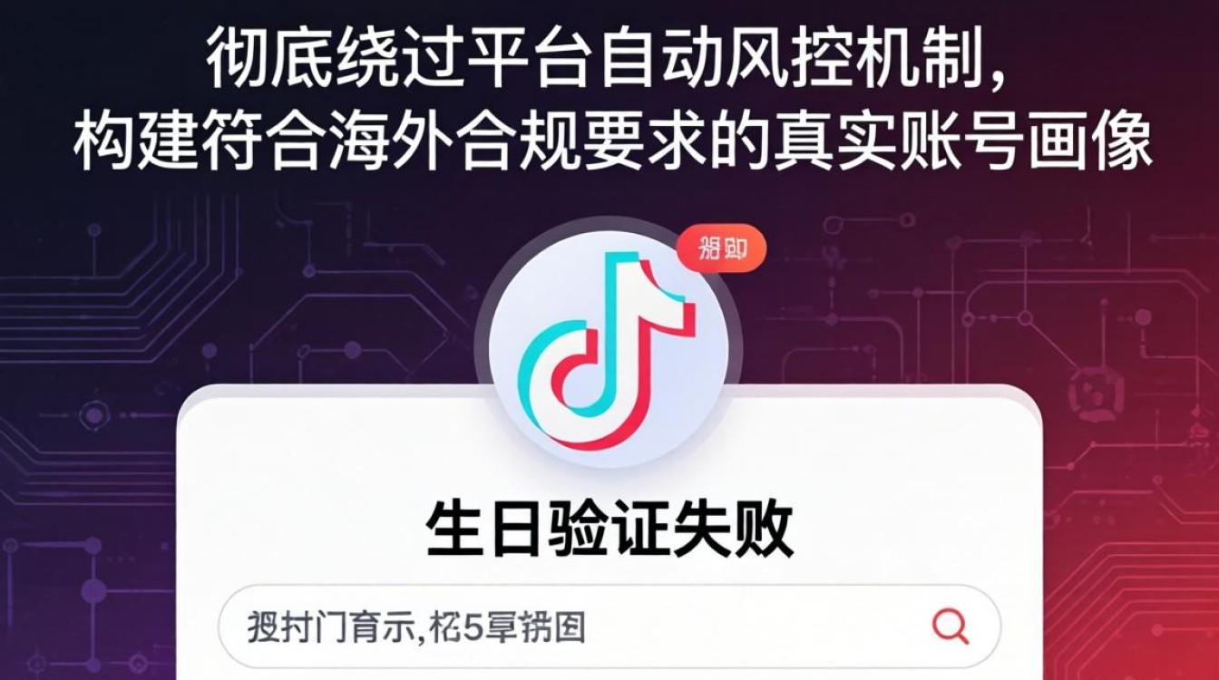 TikTok 注册生日过不去怎么办