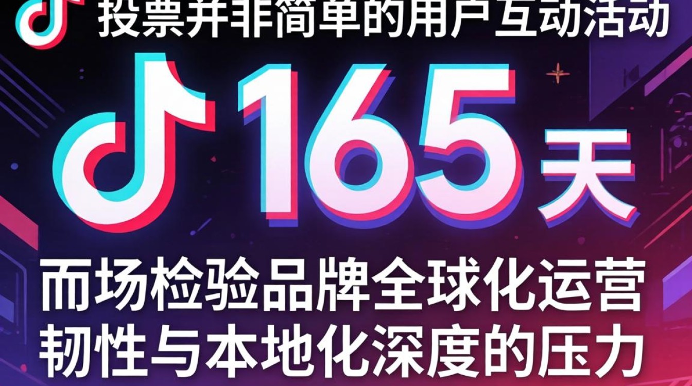 TikTok 165天投票 全球化运营策略思维