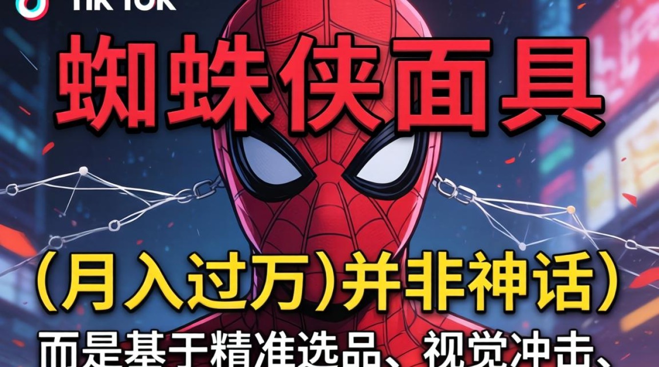 TikTok 蜘蛛侠面具怎么变现