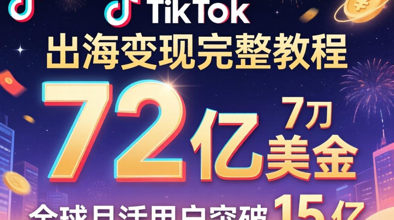 TikTok 72 亿美金 出海变现完整教程